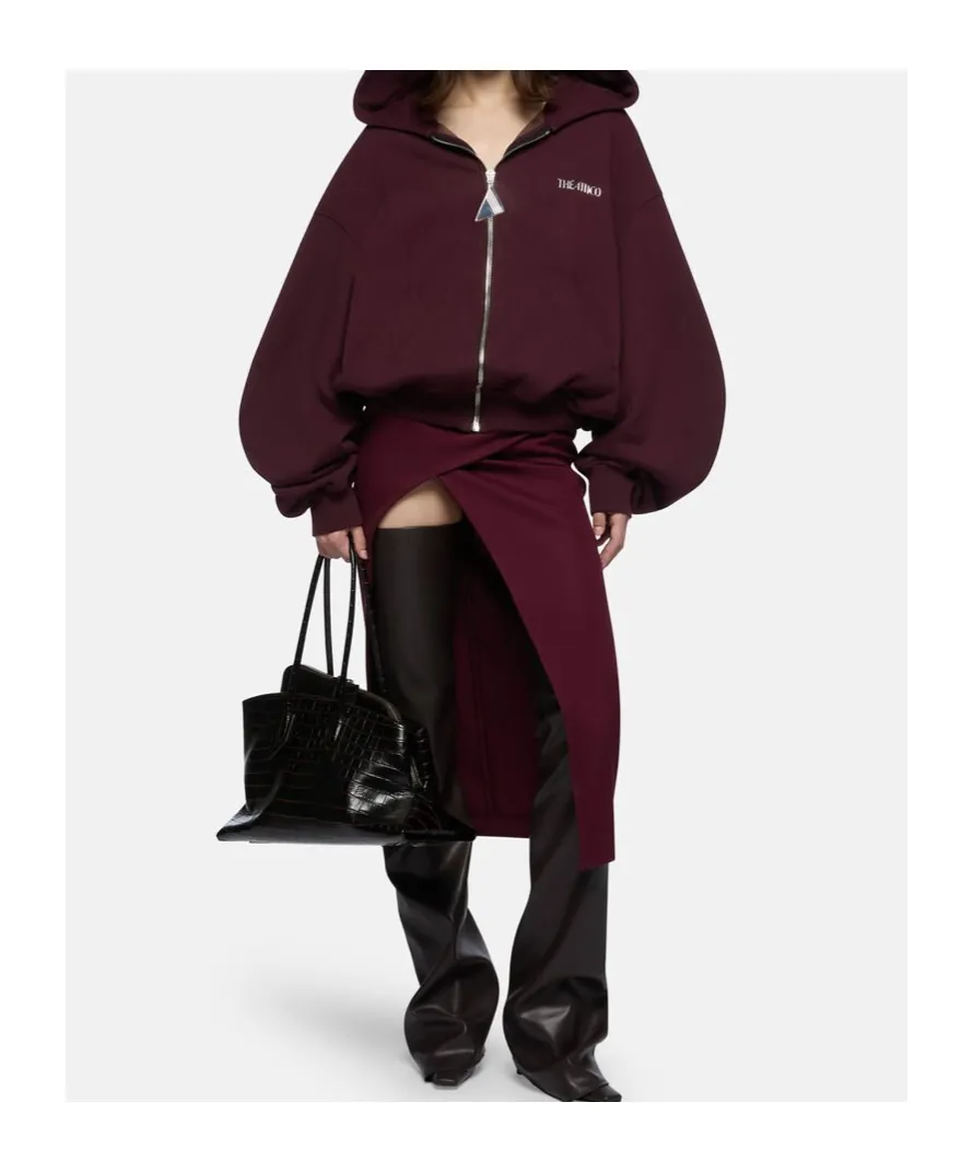 Zipped Hooded Sweatshirt