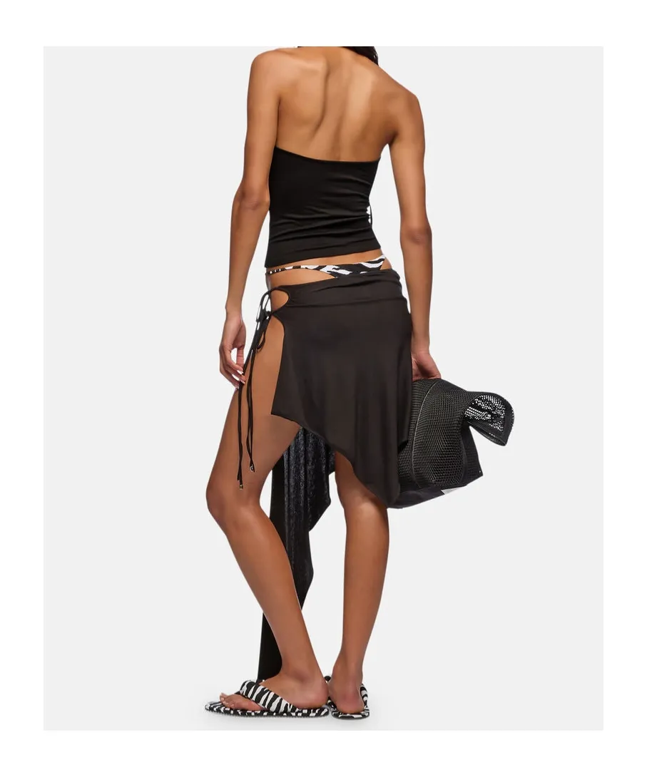 Side Split Asymmetric Skirt