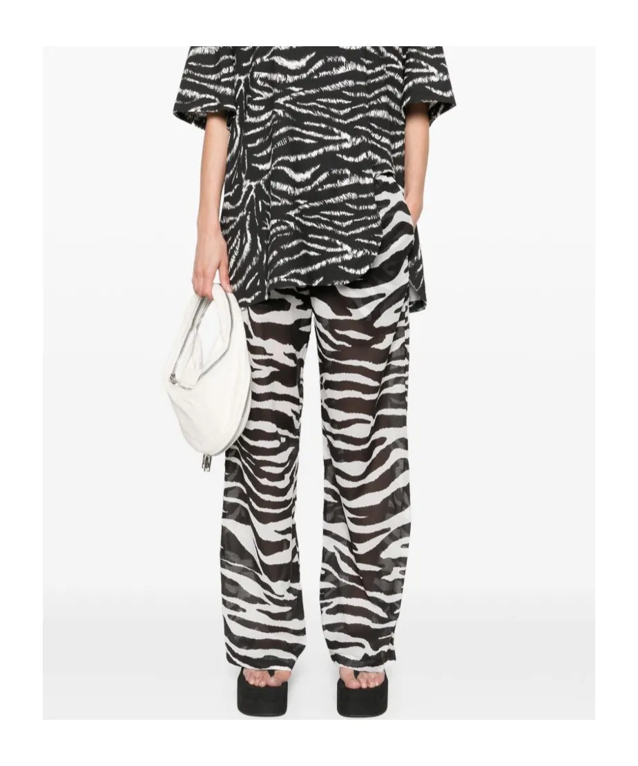 Zebra Printed Long Pants
