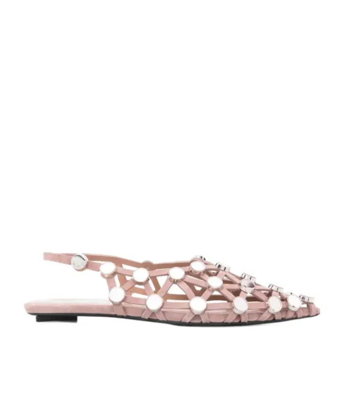 Pointed-Toe Flat Sandals