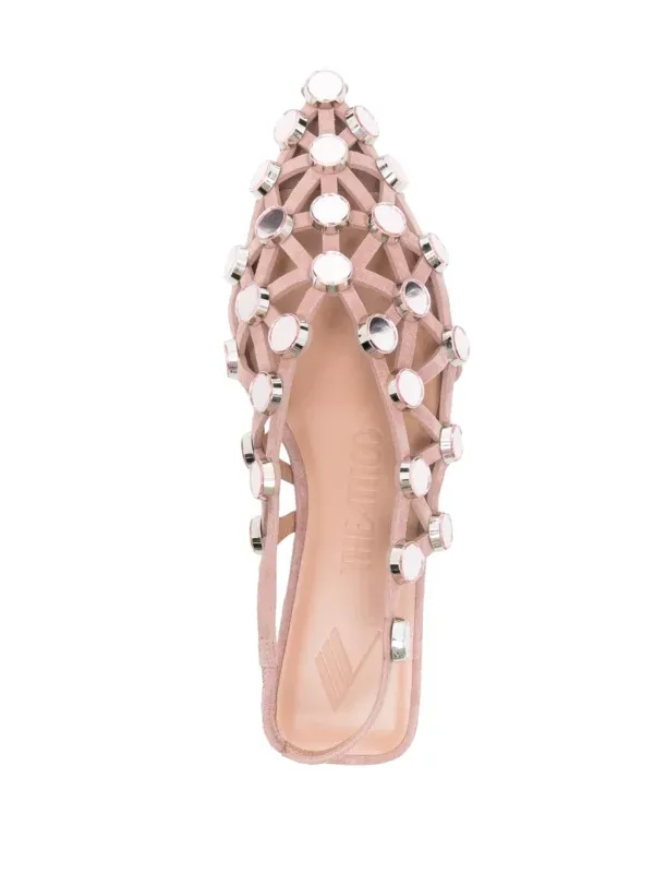 Pointed-Toe Flat Sandals