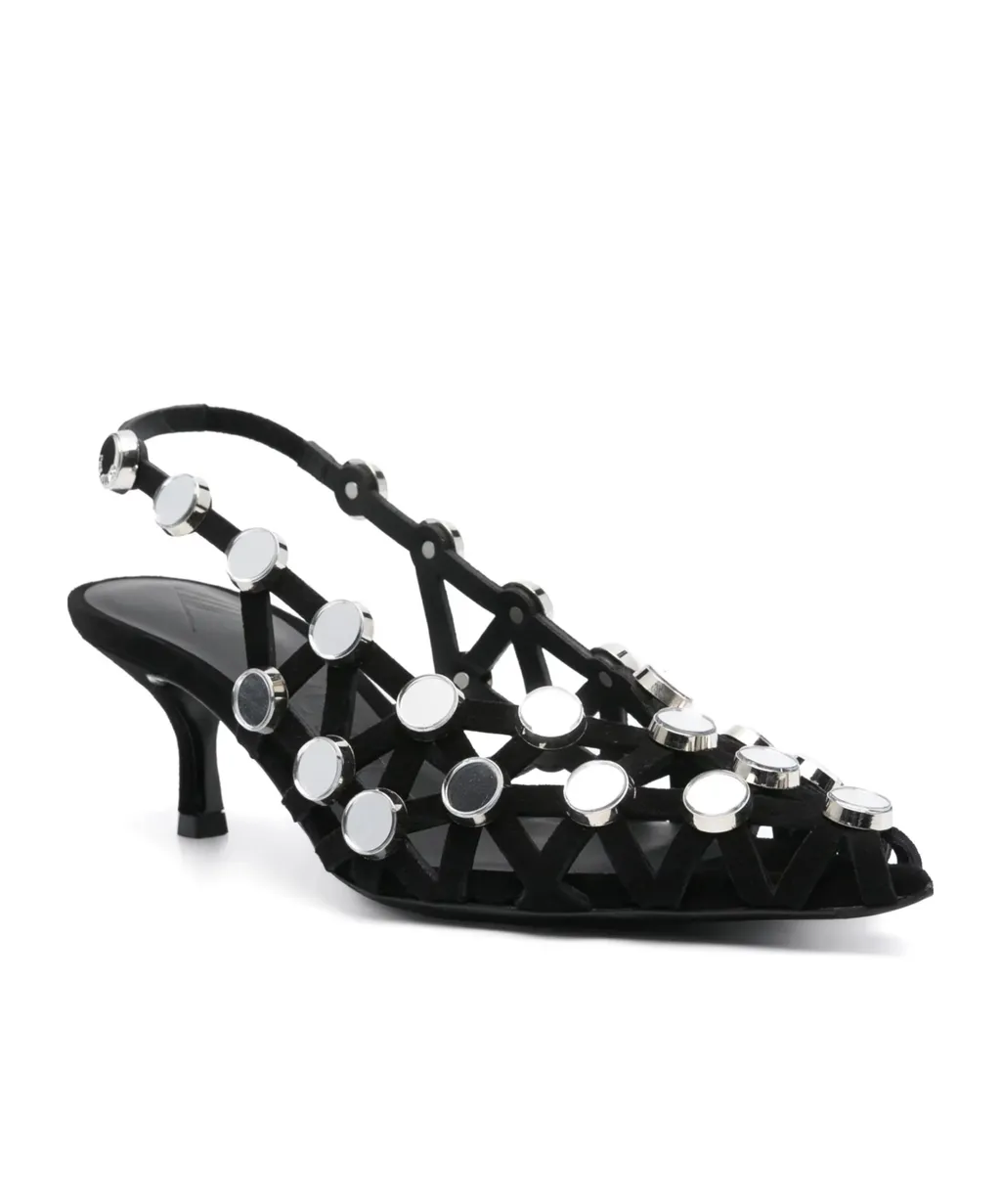 Pointed High-Heeled Sandals