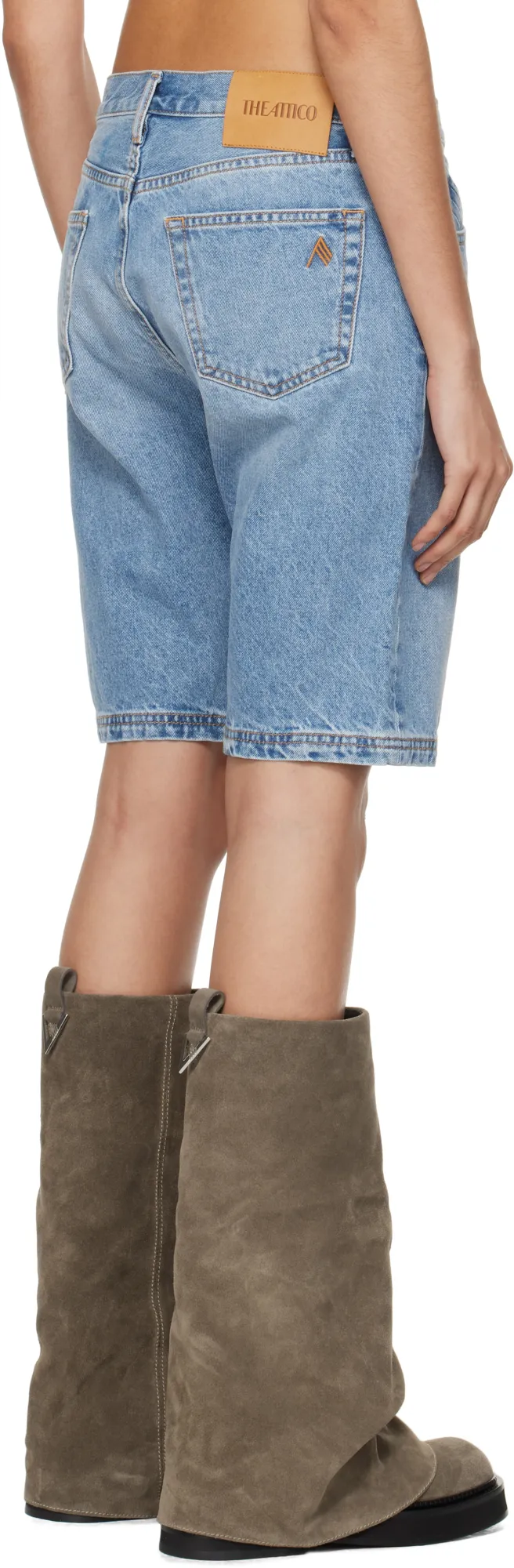 Belt Loop Denim Shorts