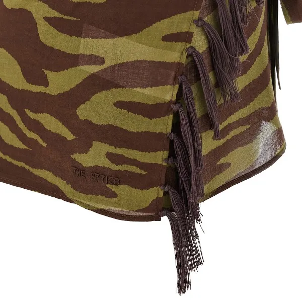 Zebra Print Muslin Skirt