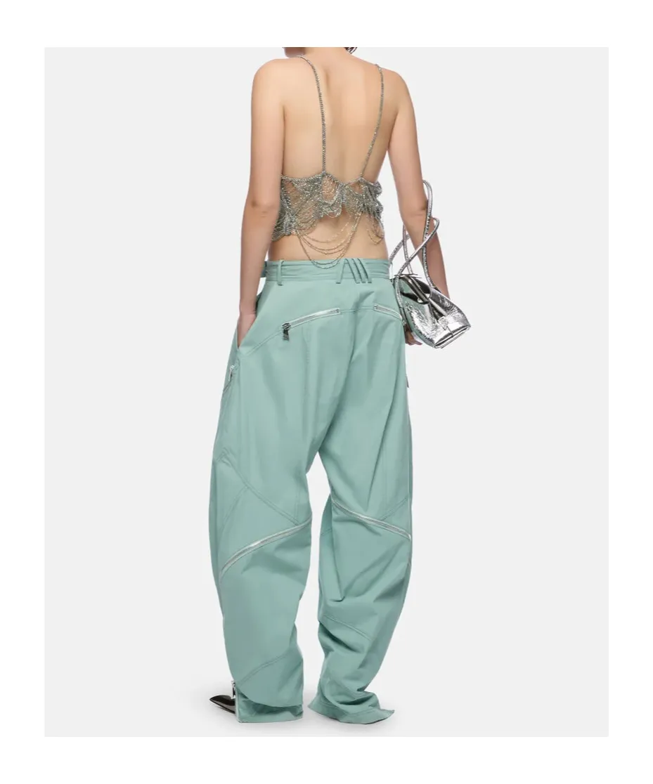 Zip Detailed Long Pants