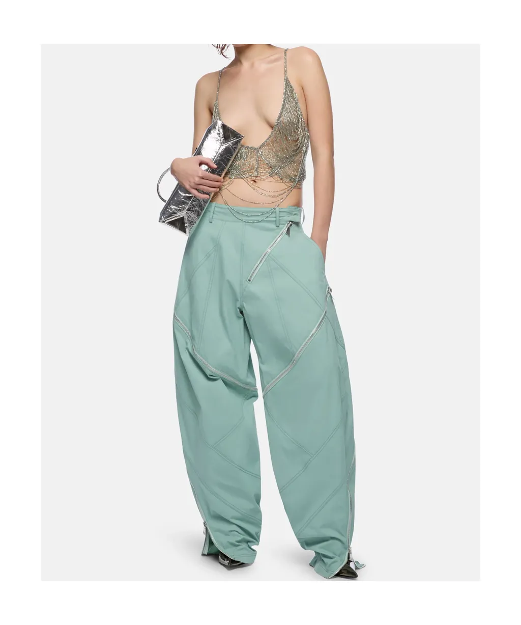 Zip Detailed Long Pants