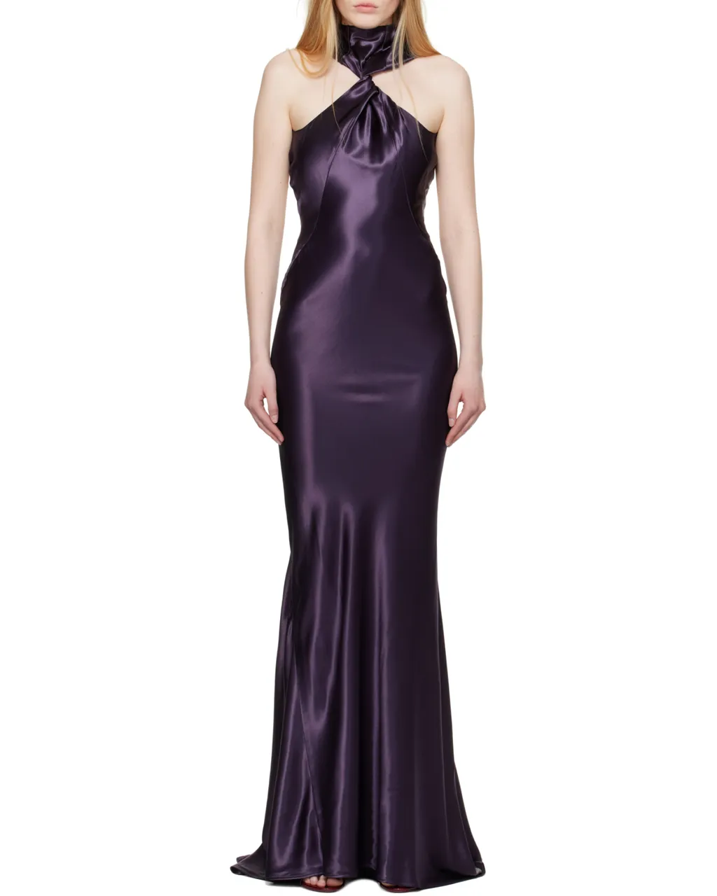 Satin Long Dress