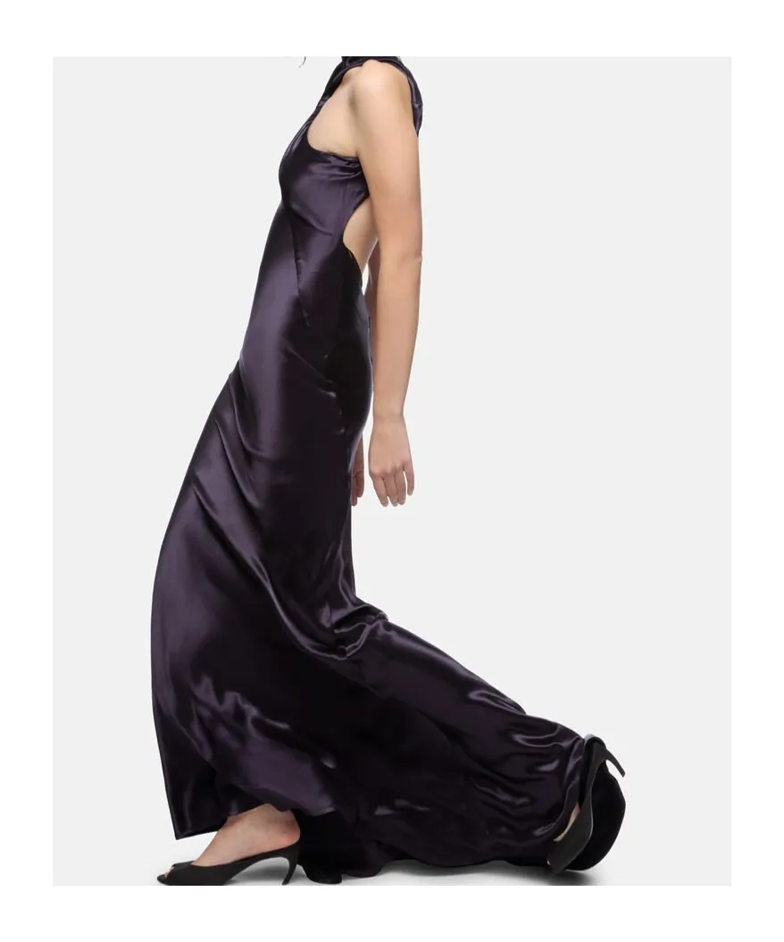 Satin Long Dress