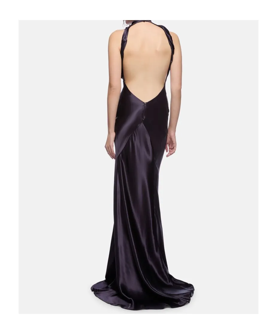 Satin Long Dress