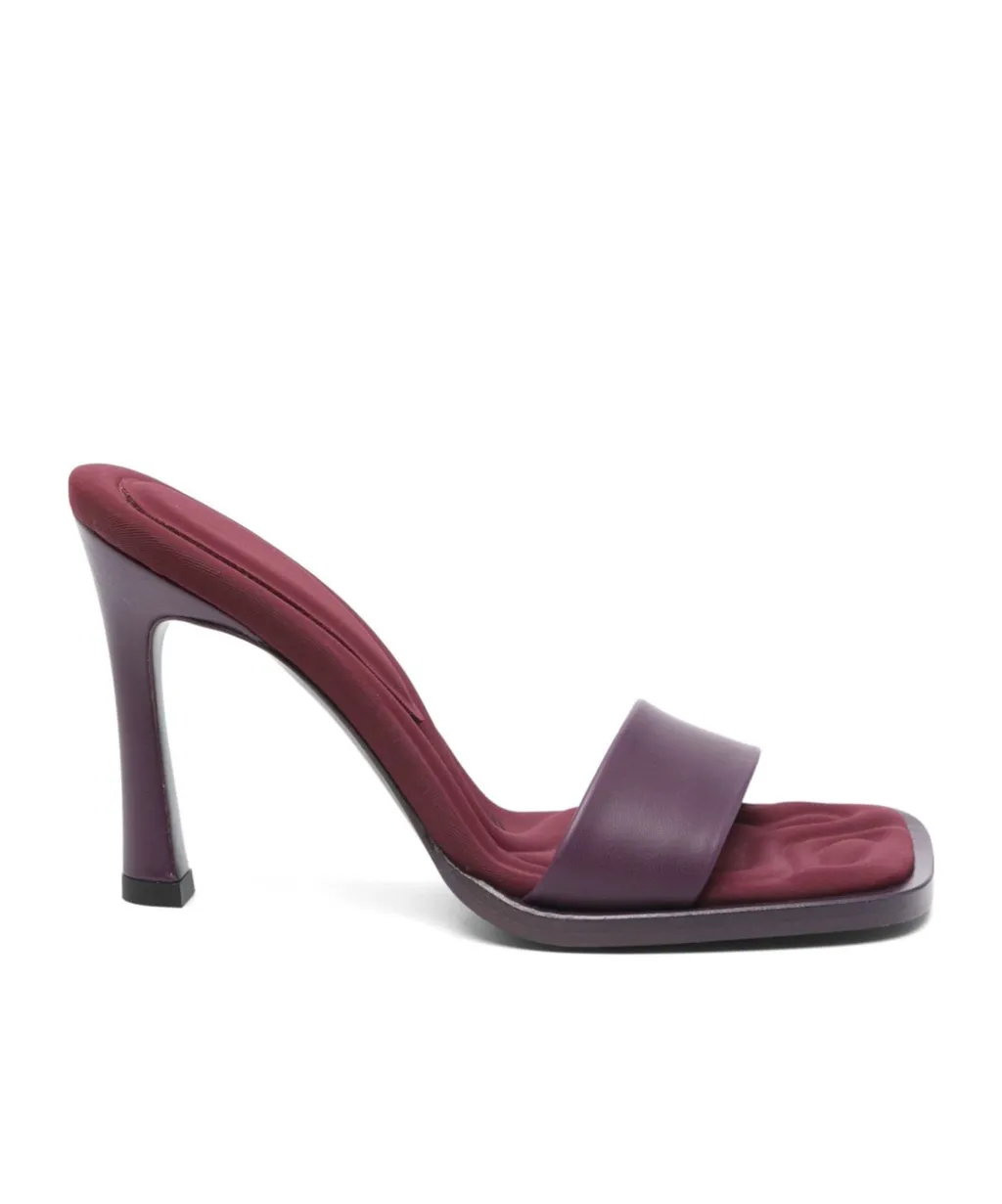 Square-Headed High-Heeled Sandals