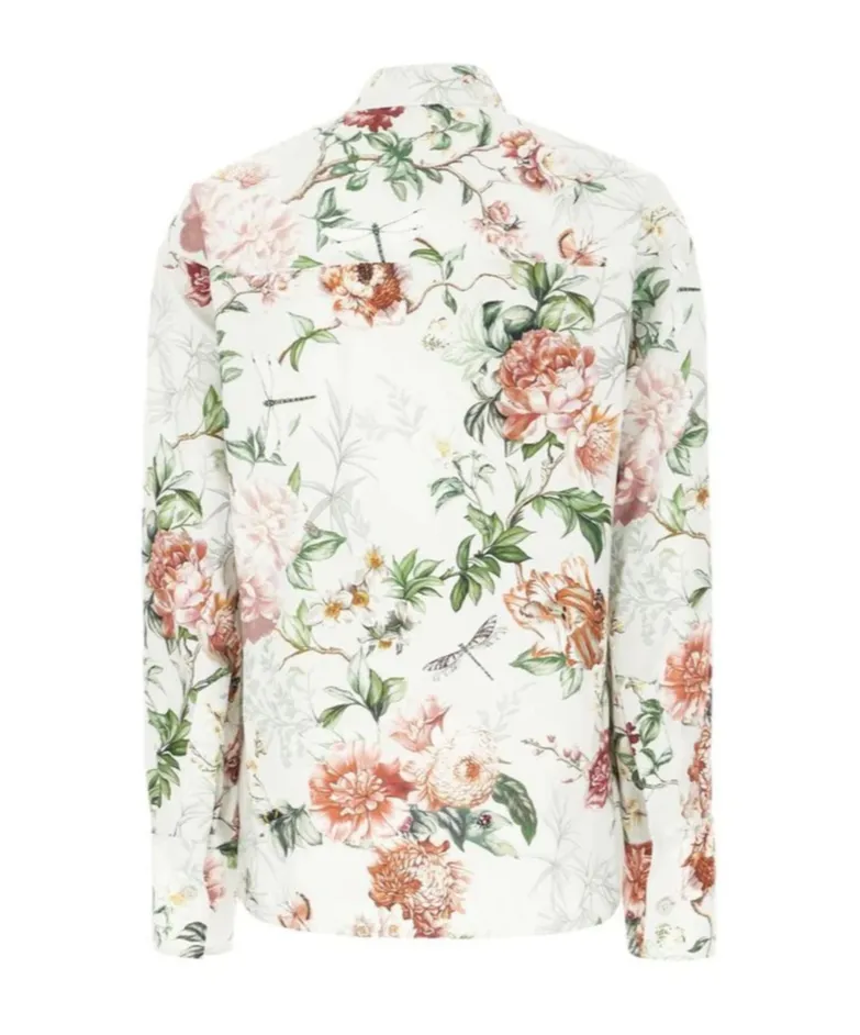 Floral-Printed Long Sleeved Shirt