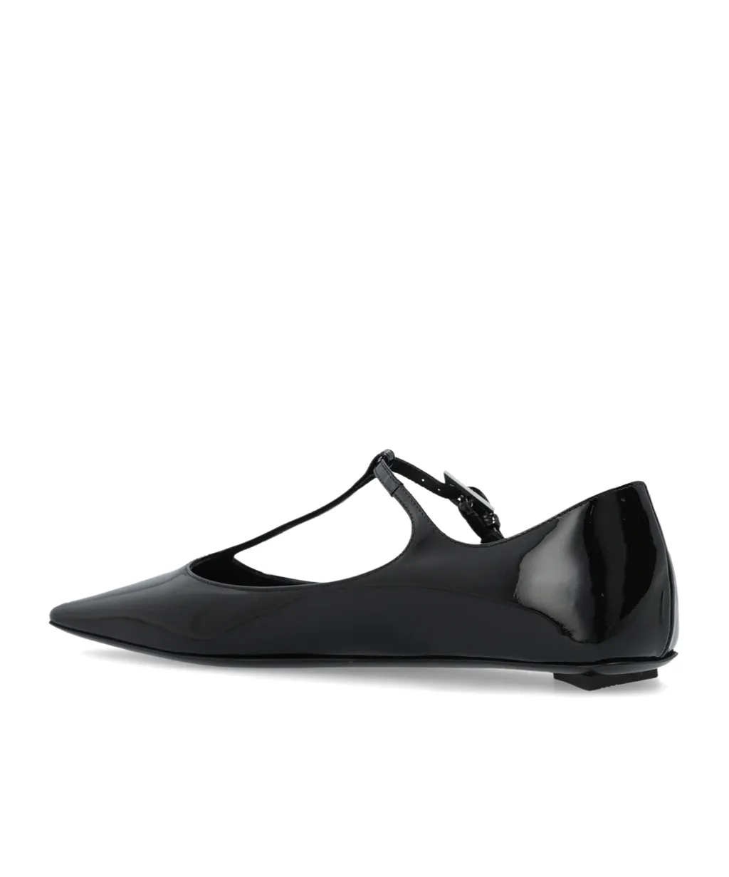 Buckled Ballerina Flats