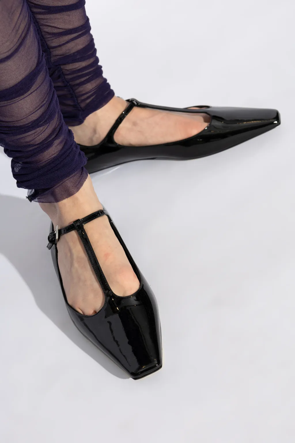 Buckled Ballerina Flats