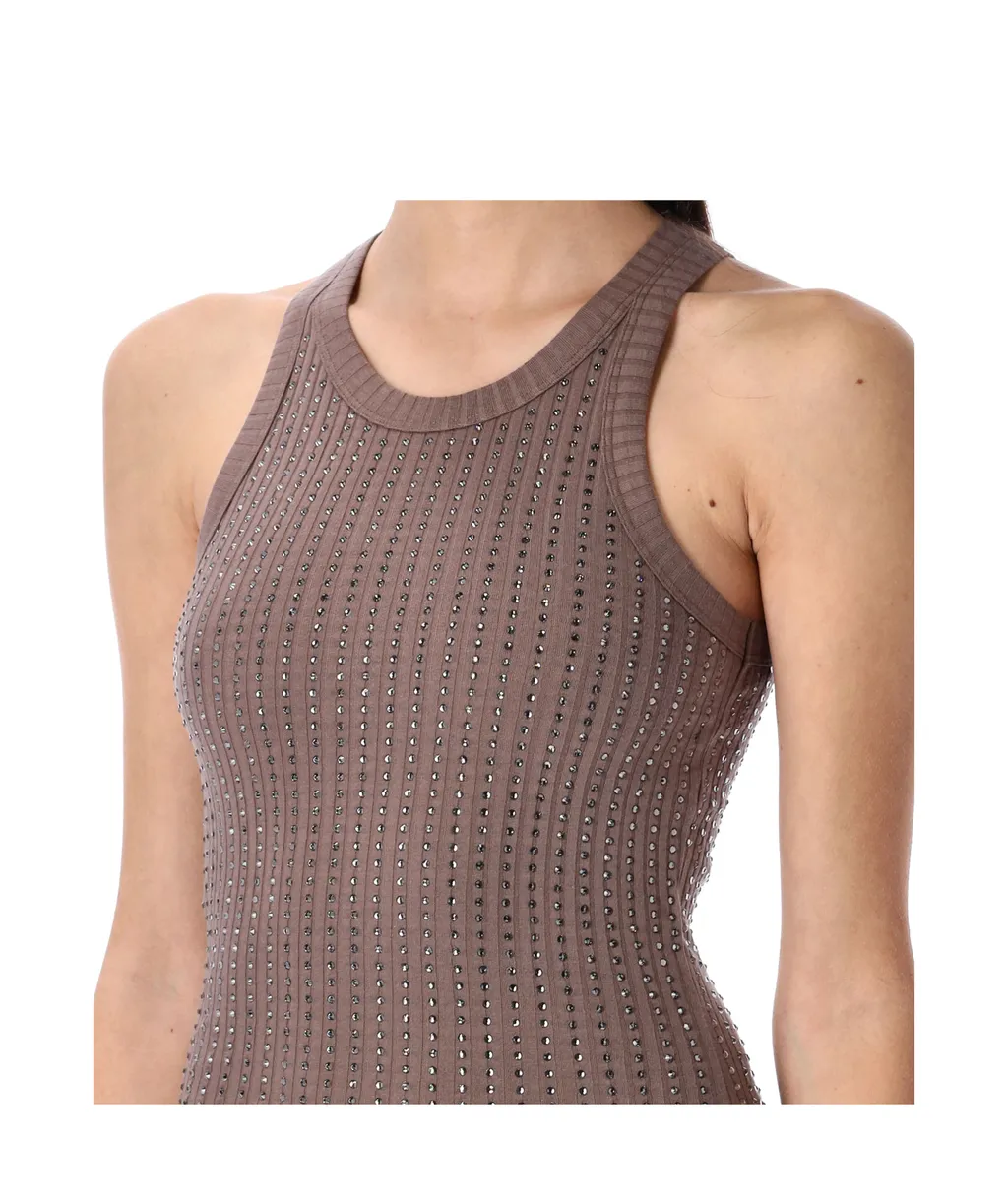 Embellished Sleeveless Mini Dress