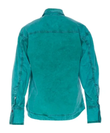 Logo Embroidered Asymmetric Shirt