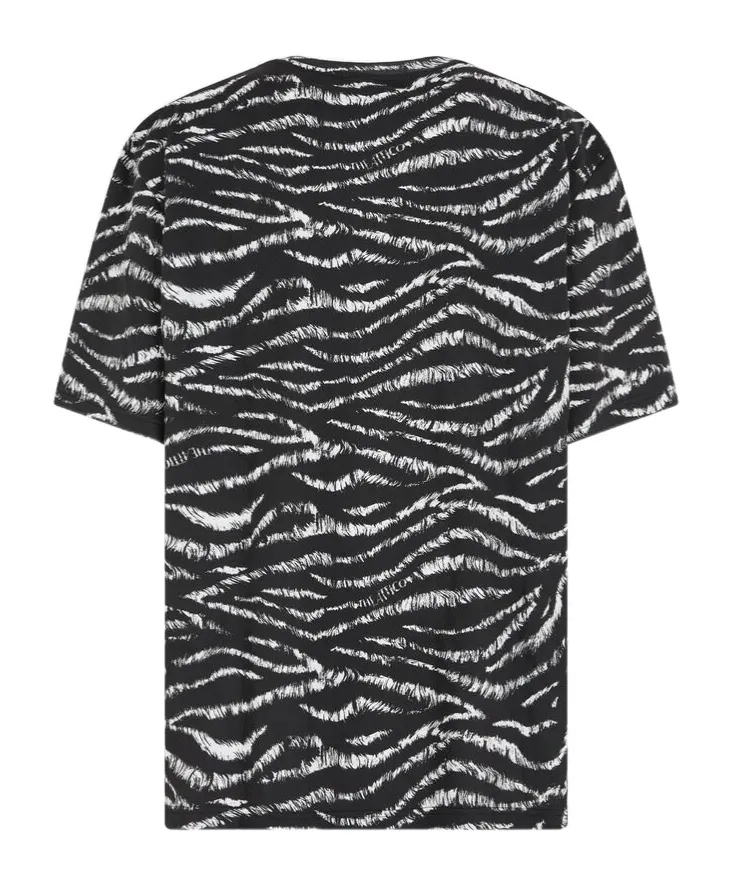 Zebra Printed Oversize T-Shirt