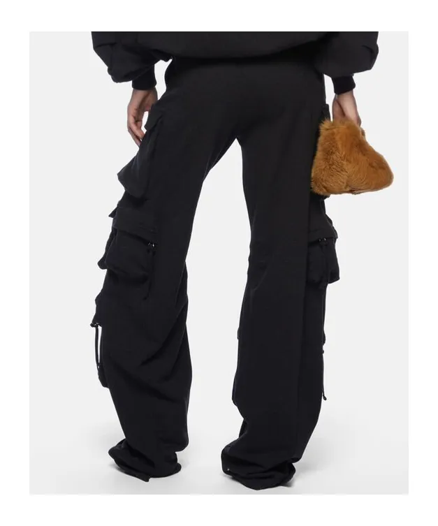 Drawstring Long Faded Track Pants