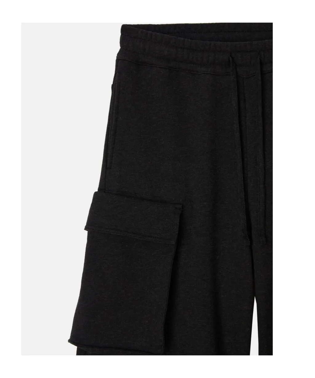 Drawstring Long Faded Track Pants