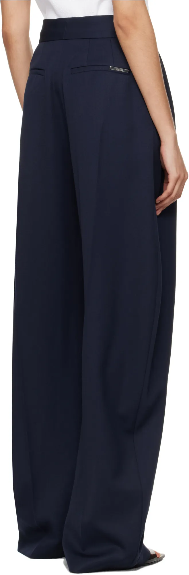 Logo Plaque Wide-Leg Trousers