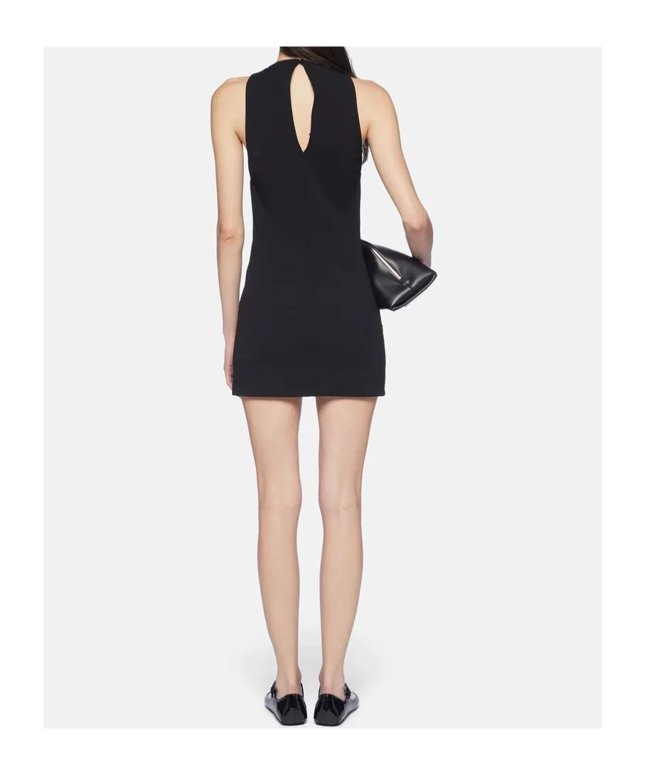 Bead-Embellished Sleeveless Mini Dress