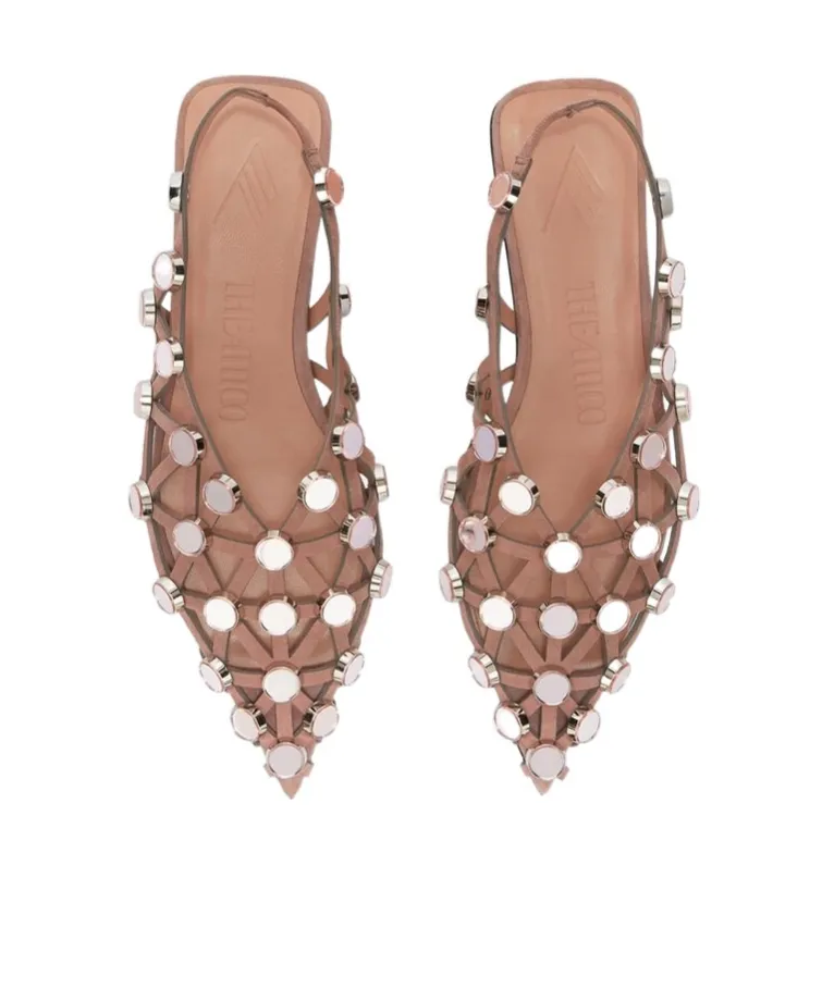 Grid Mud Ballerina Shoes