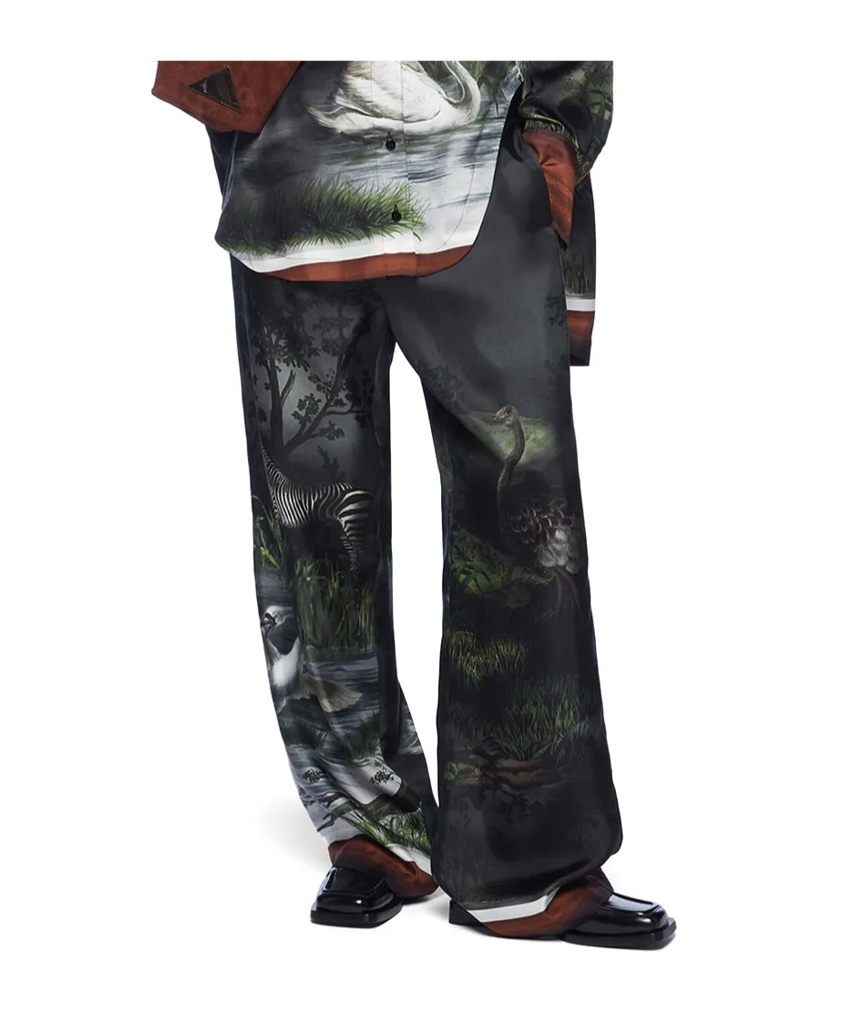 Elastic Waistband Casual Pants