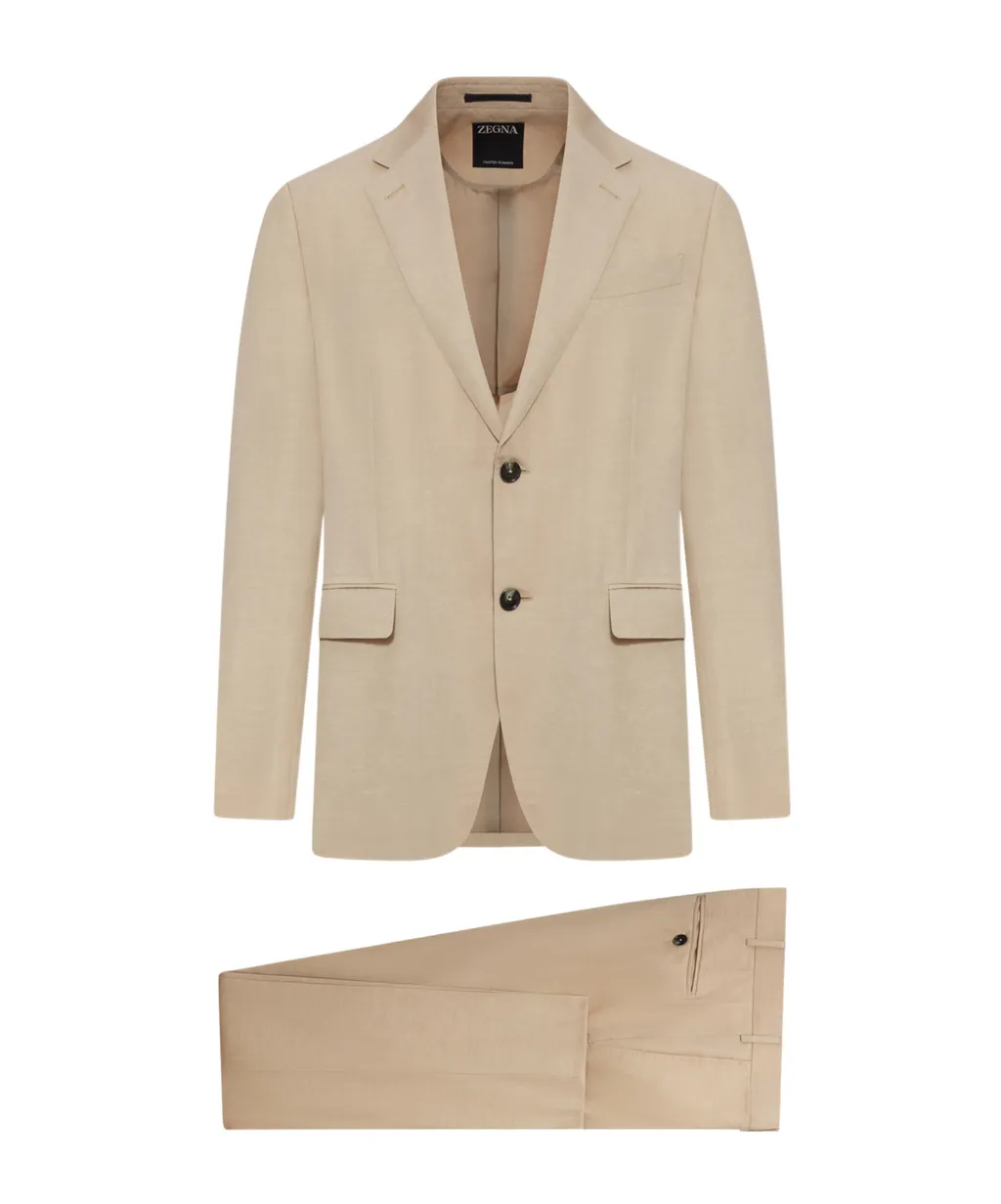 Single Breasted Tailored Suit Set