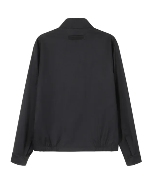 Cropped Stand Collar Jacket