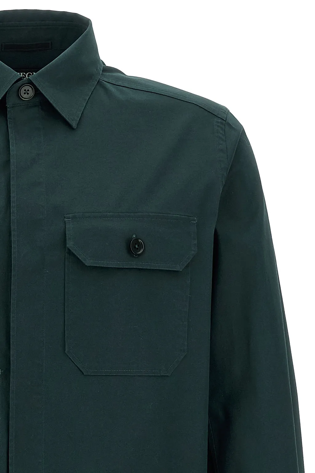 Long-Sleeved Poplin Shirt