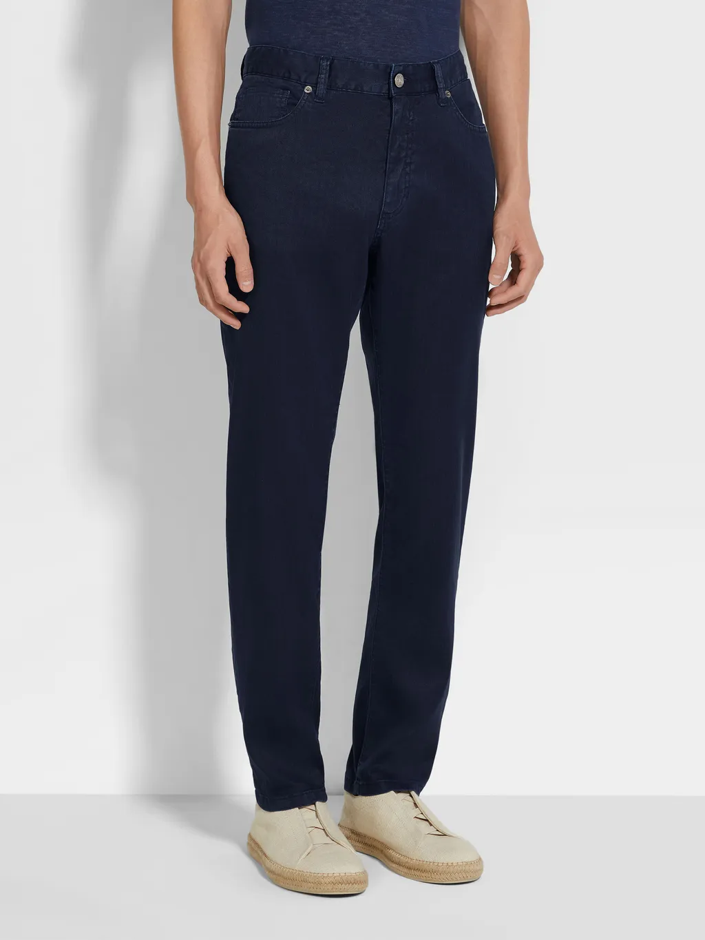 Logo Patch Straight-Leg Jeans