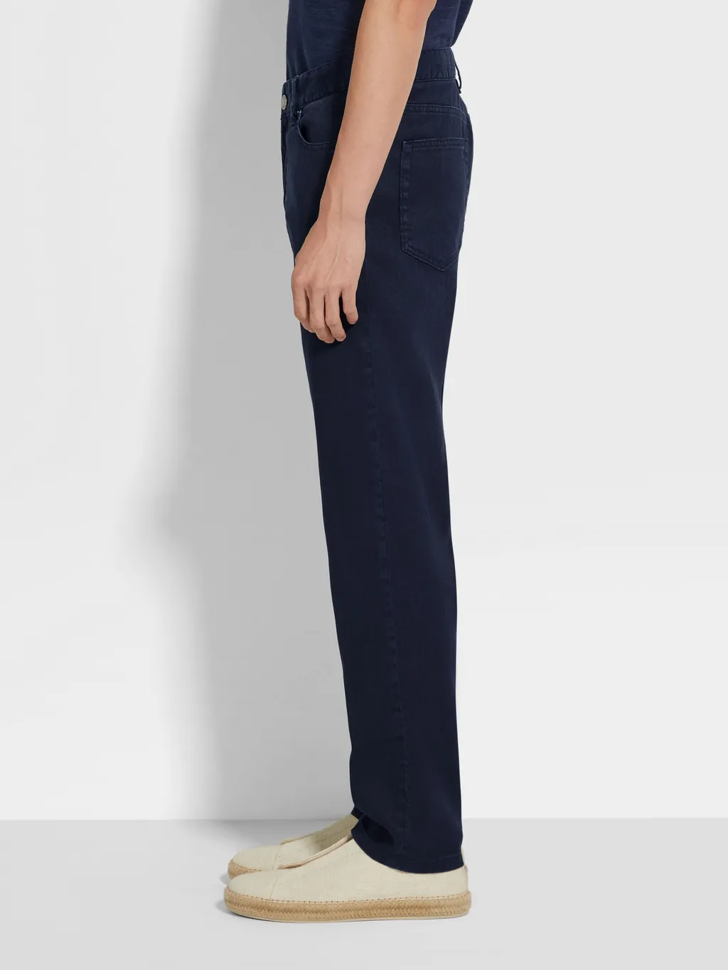 Logo Patch Straight-Leg Jeans