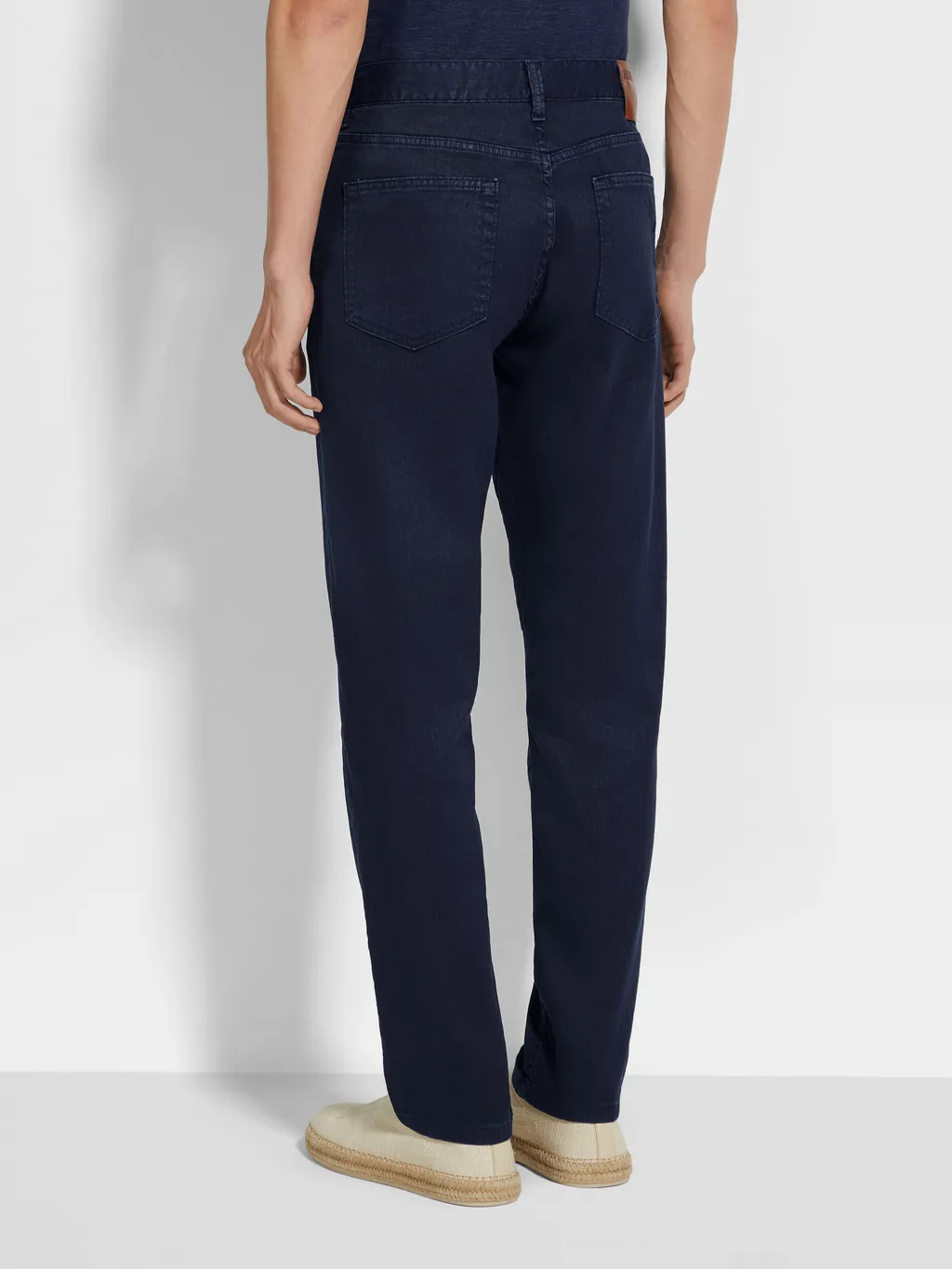 Logo Patch Straight-Leg Jeans