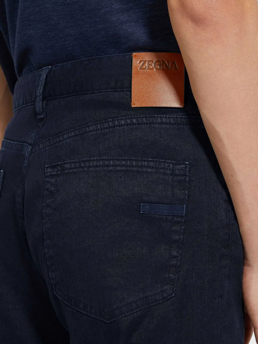 Logo Patch Straight-Leg Jeans
