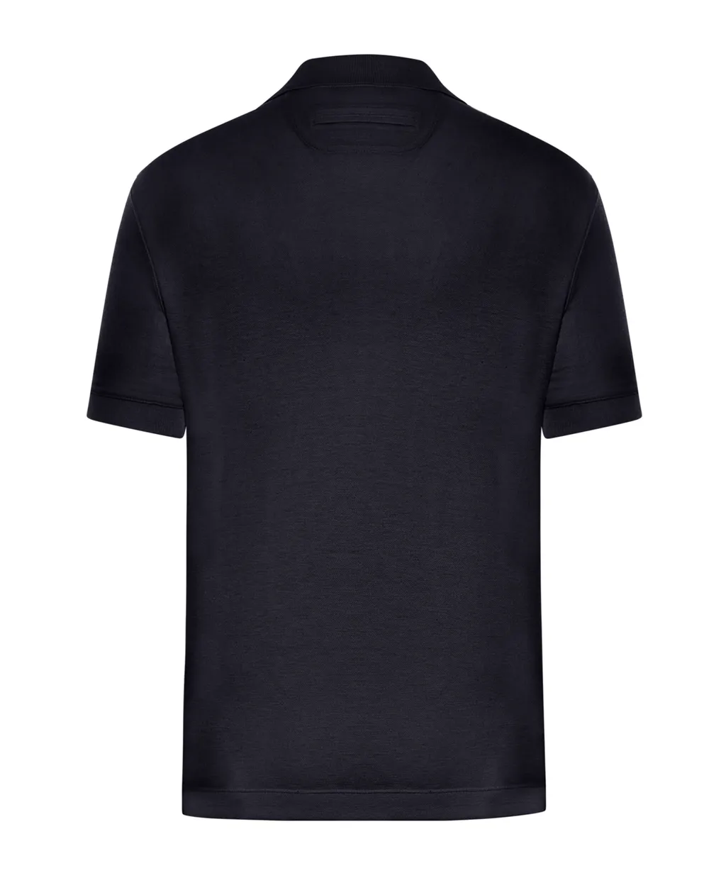 Short Sleeved V-Neck Polo Shirt