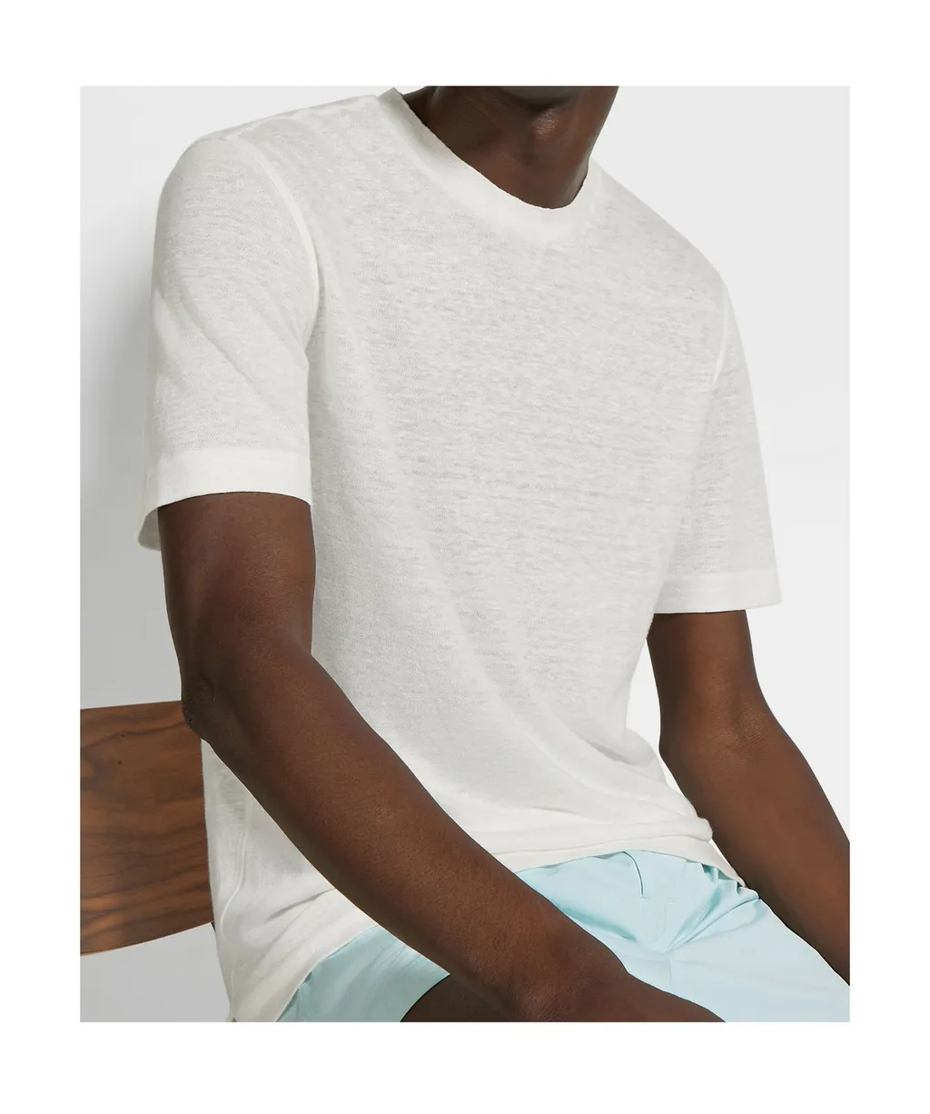 Oasi Lino Crewneck T-Shirt