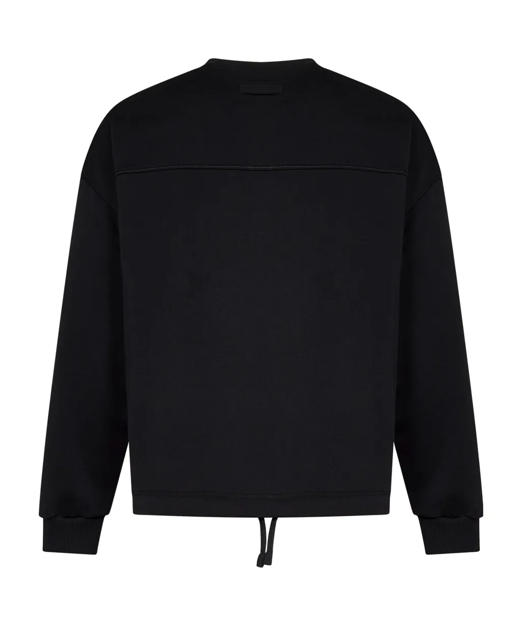 Drawstring Crewneck Sweatshirt