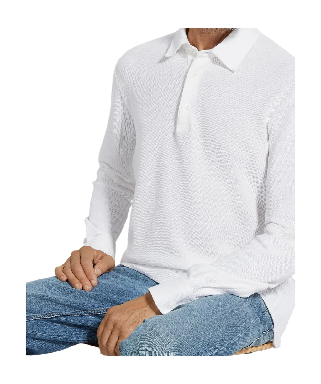 Long-Sleeved Polo Shirt