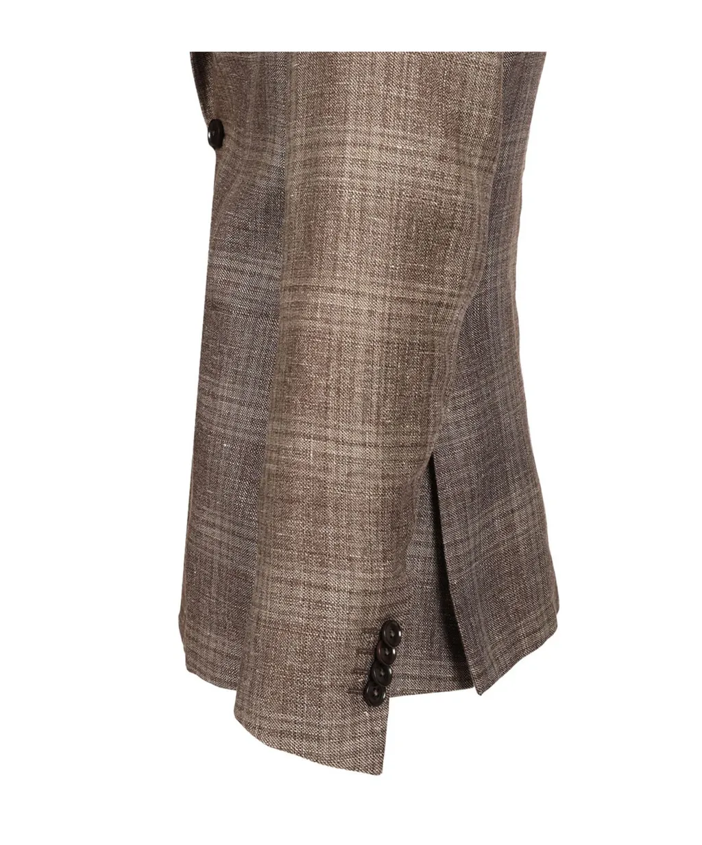Checked Single-Breasted Jacket