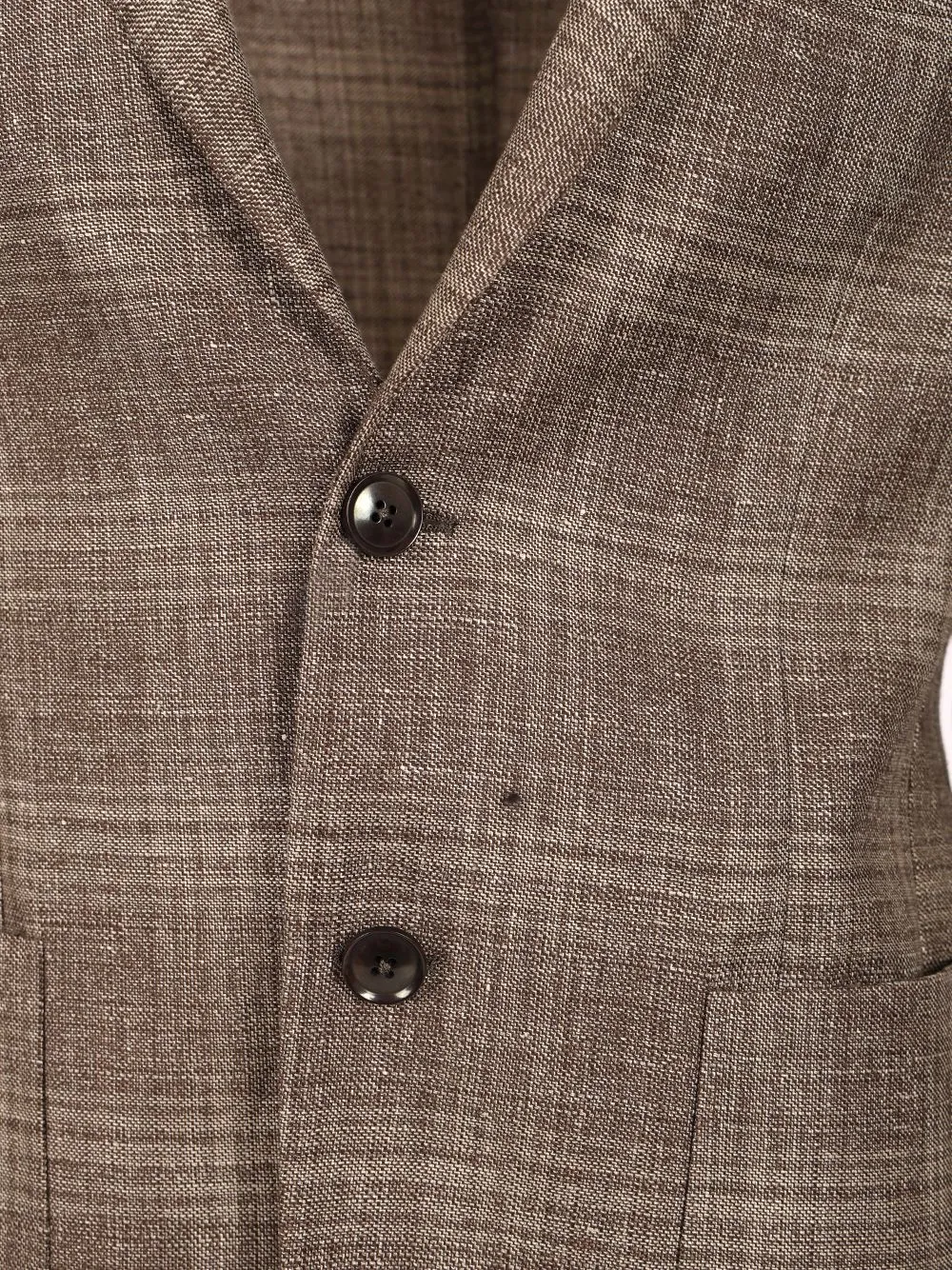 Checked Single-Breasted Jacket