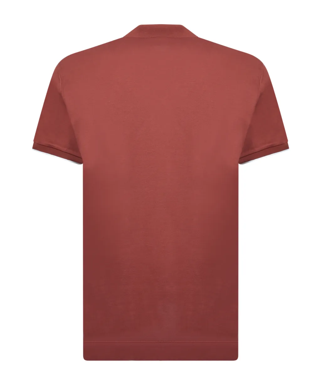 Logo Embroidered Short-Sleeved Polo Shirt