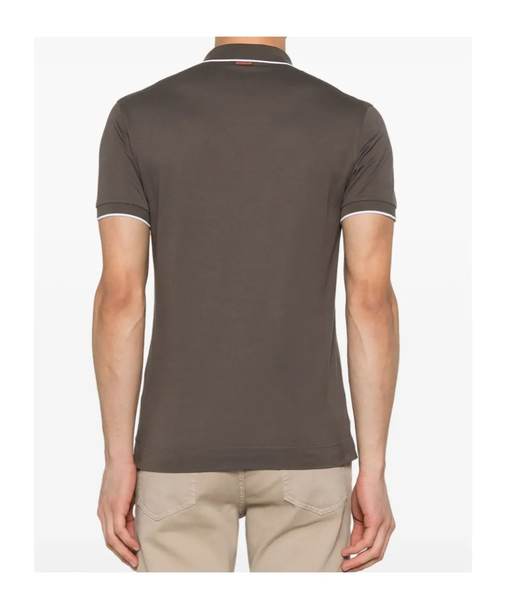 Logo Embroidered Short-Sleeved Polo Shirt