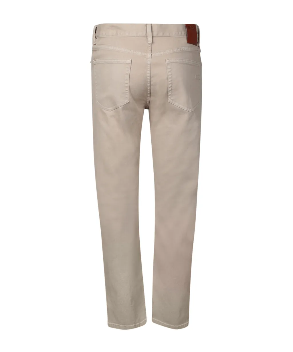 City Logo Patch Tapered Jeans