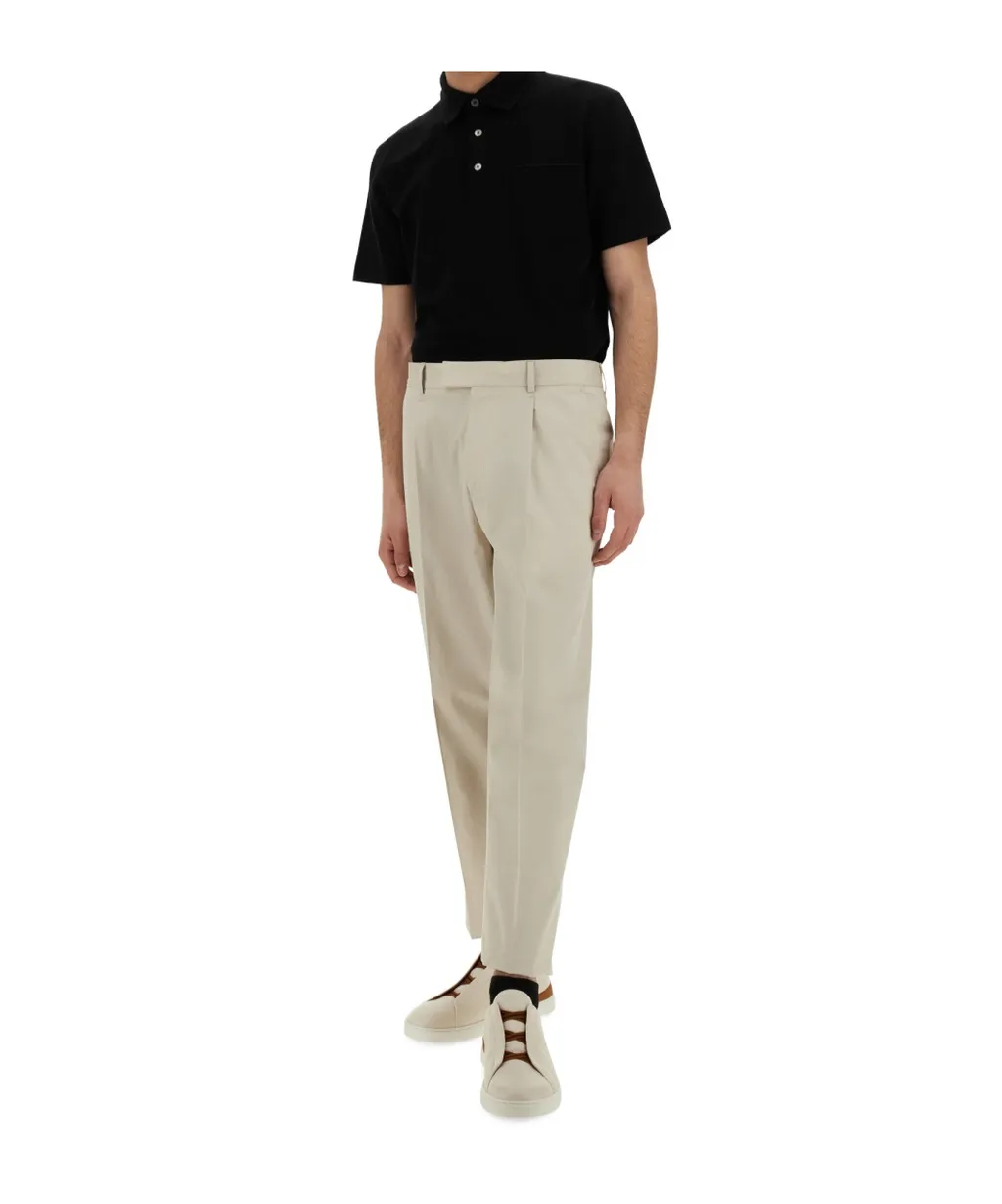 Pressed Crease Cropped Pants