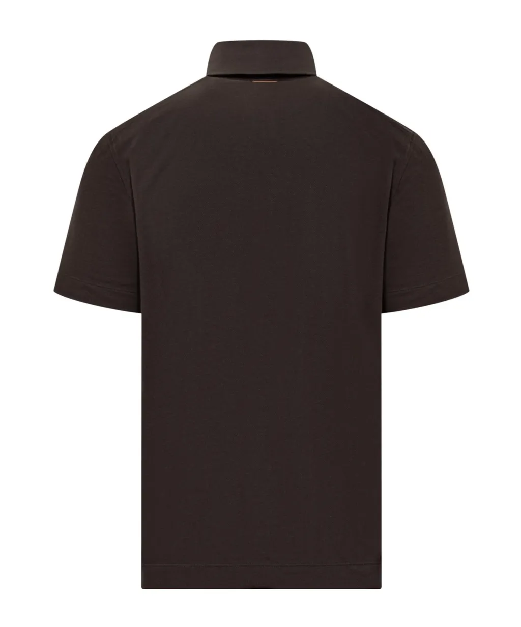 Short-Sleeves Pocket Detailed Polo Shirt