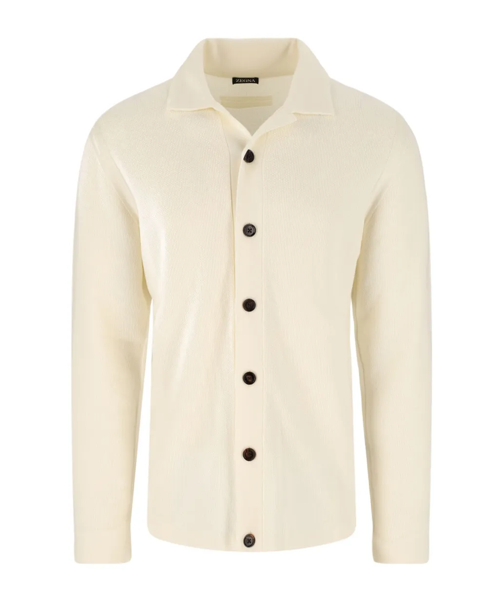 Long-Sleeved Knitted Shirt