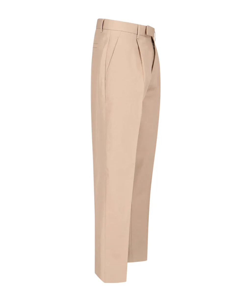Tapered-Leg Tailored Trousers