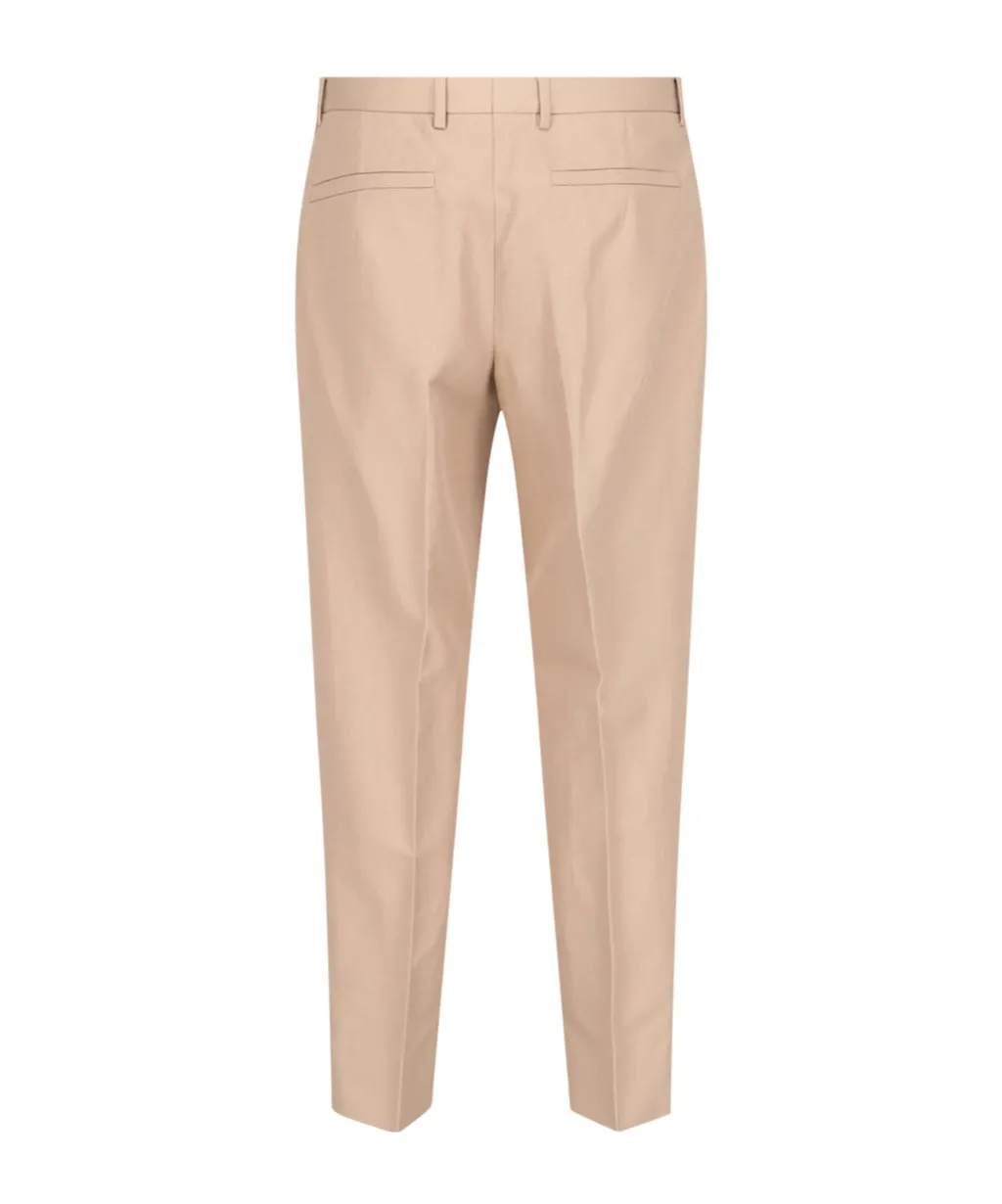Tapered-Leg Tailored Trousers
