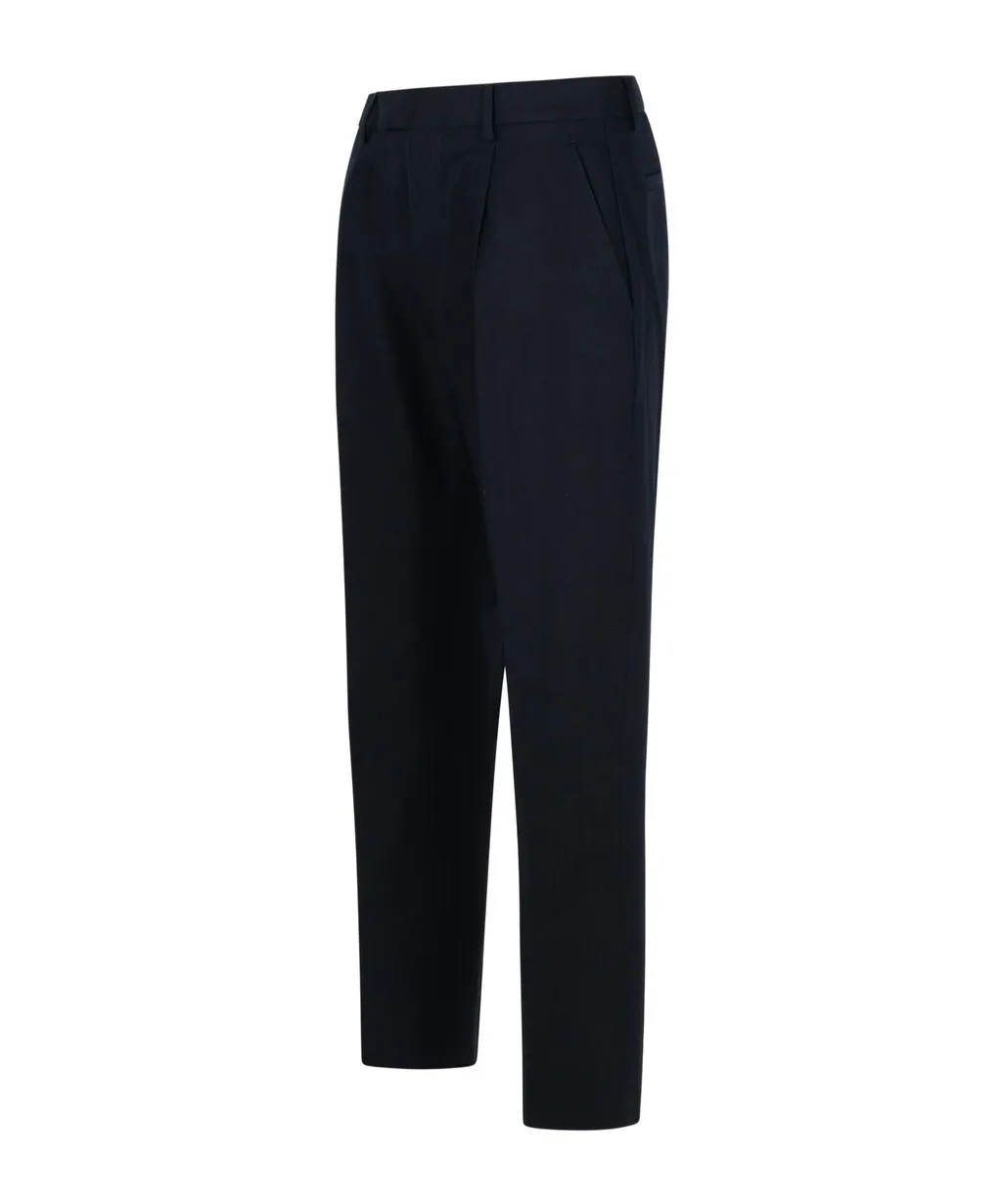Tapered-Leg Tailored Trousers