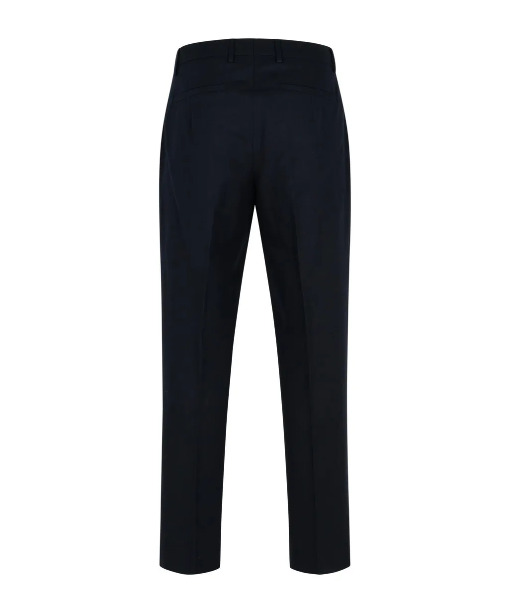 Tapered-Leg Tailored Trousers