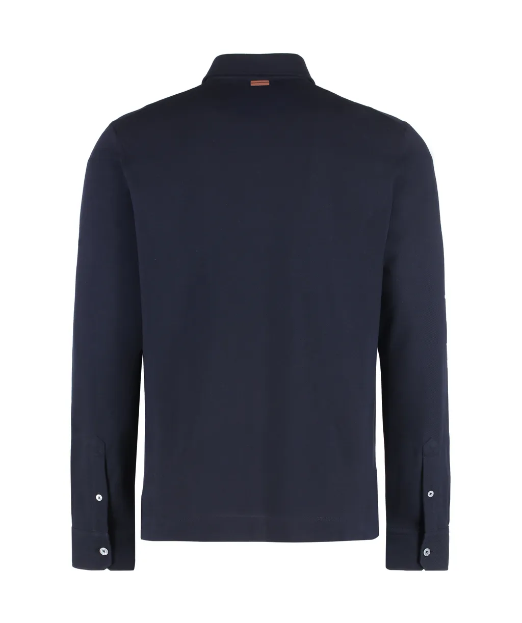 Long Sleeved Polo Shirt